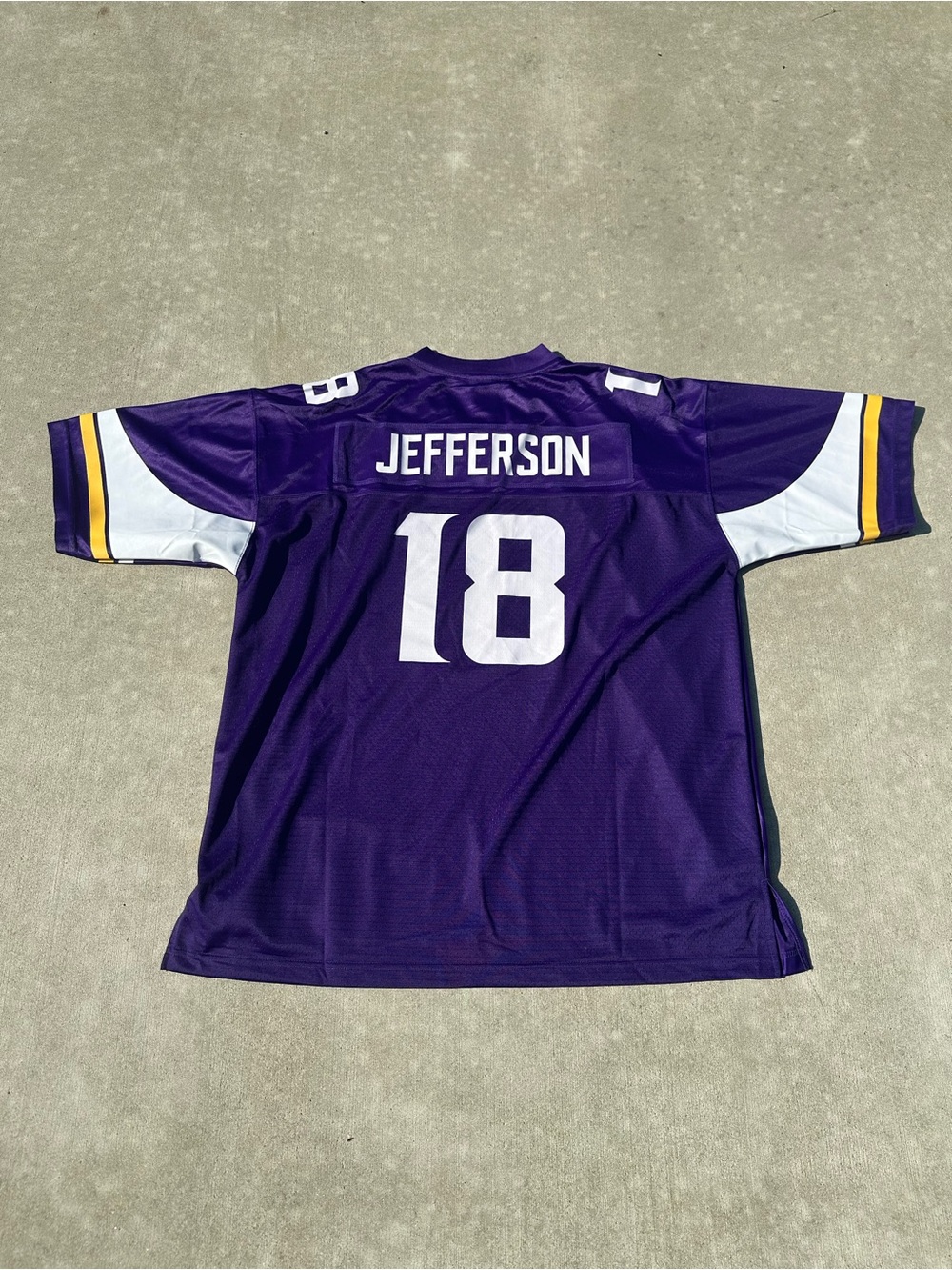 Purple #18 Jefferson Football Jersey